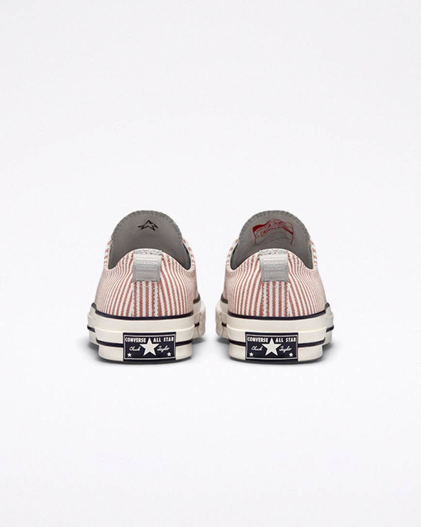 Women's Converse Chuck 70 Crafted Stripe Low Top Shoes Olive | AU 61E08I